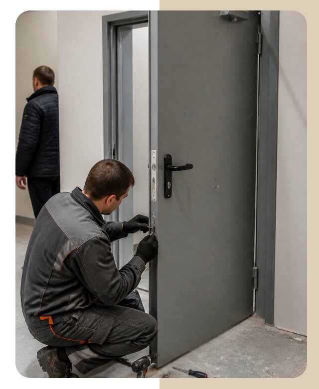 Ремонт противопожарной двери в Горячем Ключе по цене 6716 р. | ДвериЛегко-Грч